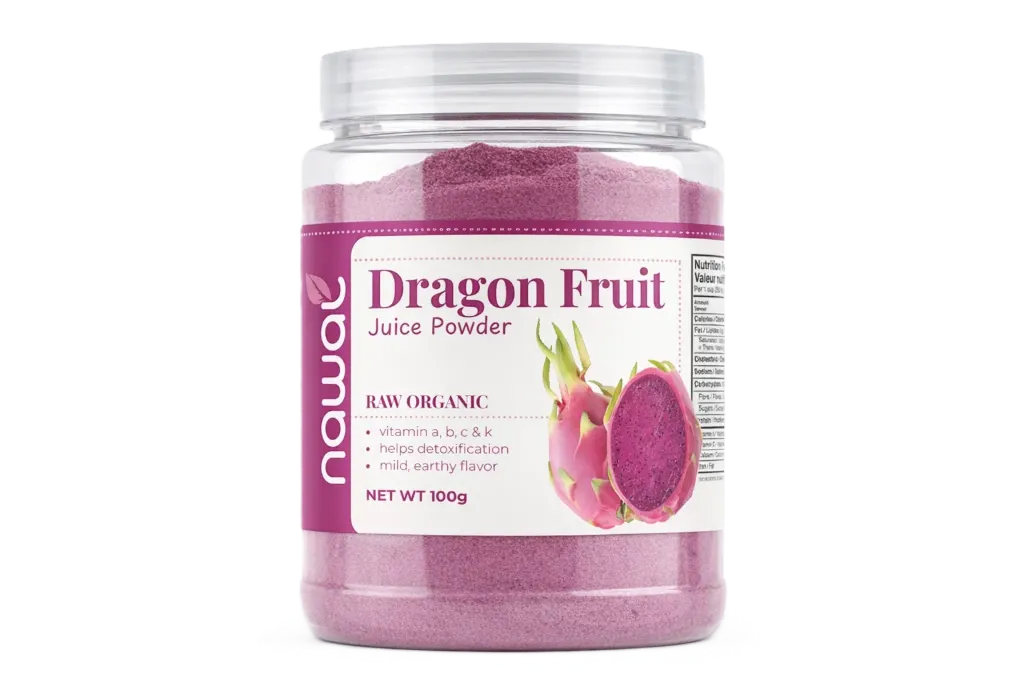 Organic Dragon Fruit Juice Powder - مسحوق عصير فاكهة التنين العضوي 